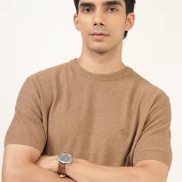 Andamen Men Solid Round Neck Cotton T-shirt image 2