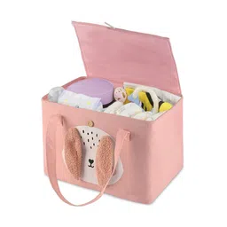 aura Kuber Industries Pink Set of 1 Regular Tote Basket Organisers-picture-24