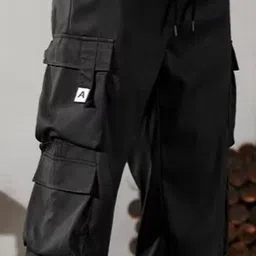 StyleCast Men Relaxed Fit Mid-Rise Cargos Trouser image 2