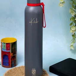 inKitch Grey Single Stainless Steel Solid Smart Vacuum Water Bottle-picture-14
