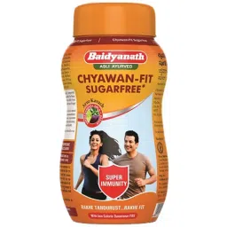 baidyanath nagpur Baidyanath Chyawan Fit- Sugarfree Chyawanprash | Natural Immunity Booster With No Added Sugar - 500 Gm image 2