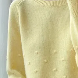 StyleCast x Revolte Women Self Design Round Neck Long Sleeve Pullover Sweater image 2