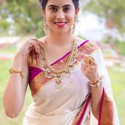 YAMUNE Woven Design Zari Art Silk Banarasi Saree image 4