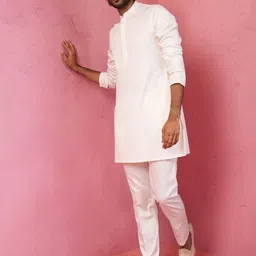 VASTRAMAY Men Regular Kurta with Trousers-picture-28