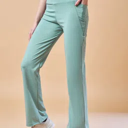 COLOR CAPITAL Pack Of 3 Ankle-Length Flared Gym Tights image 2