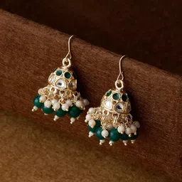 Forever Glam by Pantaloons Dome Shaped Jhumkas Earrings-picture-15