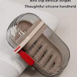 HASHONE Set Of 3 Travel Ready Toothbrush Holder & Soap Tray Combo image 5