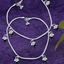 Lila Silver-Plated Anklet-picture-21