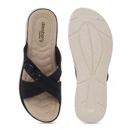 DressBerry Women Textured Open Toe Flats with Laser Cuts image 2