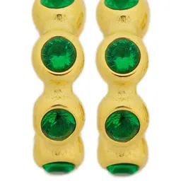 INTERSTELLAR Gold-Plated Stainless Steel Cubic Zirconia Earrings-image-13