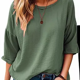 StyleCast Round Neck Extended Sleeves Top image 1