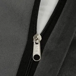 HOSTA HOMES Grey & Gold-Toned Set of 5 Floral Velvet Square Cushion Covers image 2