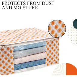 AMAK INC Orange Fabric Multi-Utility Wardrobe Organisers image 5