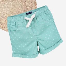 KiddoPanti Girls Printed Cotton Twill Roll Up Mid Thigh Short-picture-28