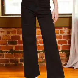 KATLINE Women Smart Regular Fit Mid-Rise Light Fade Stretchable Jeans-image-52