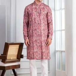 DEVOILER Men Embellished Sequinned Kurta image 4