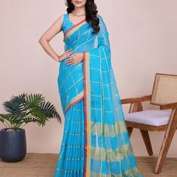 Aldwych Woven Design Zari Chanderi Saree-picture-17