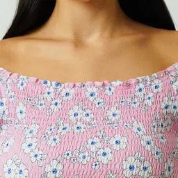 Kraus Jeans Floral Printed Crop Top image 3