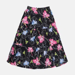YOUNG BIRDS Girls Floral Printed Pure Cotton A-Line Midi Skirt-picture-20