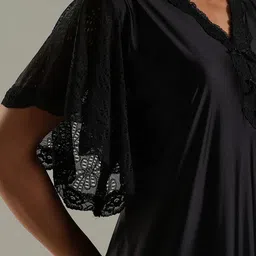 9shines Label Glam Satin Maxi Nightdress for Women image 4