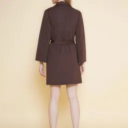 KATLINE Scuba A-Line Midi Dress image 3