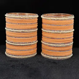 NMII Set Of 78 Velvet CZ-Studded Bangles-image-84