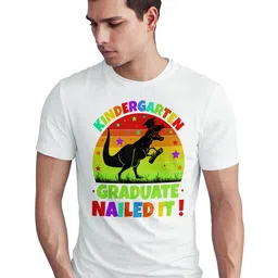 Seekbuylove Men White Printed Cotton Bio Finish T-shirt-image-87