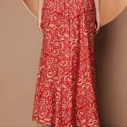 OTABU Women Printed Relaxed Flared Wrinkle Free Trousers image 3