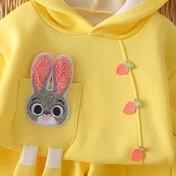 StyleCast x Revolte Girls Self Design Hooded Sweatshirt With Jogger image 5