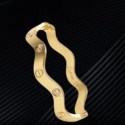 RKB Sales Women Cubic Zirconia Antique Gold-Plated Cuff Bracelet-picture-13