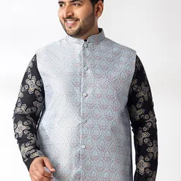 SOJANYA PLUS Woven Design Nehru Jacket-picture-18