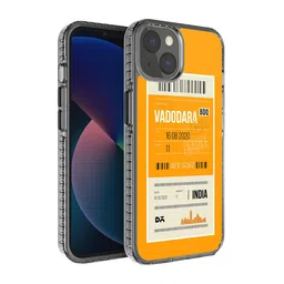 DailyObjects Yellow & White Vadodara City iPhone 13 Back Case image 1