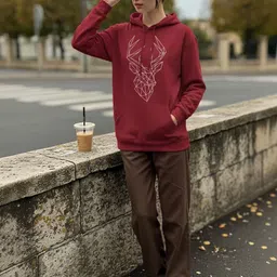 Dagcros Girls Printed Hooded Sweatshirt-picture-14