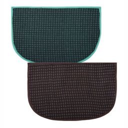 Aura Green & Brown 2 Pieces D-Shap Anti-Skid Doormats-picture-22