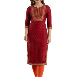 STYLE ANGEL Women Ethnic Motifs Embroidered Festive Straight Kurtas-picture-12