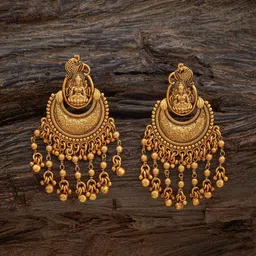 Kushal's Fashion Jewellery Crescent Shaped Drop Earrings-picture-31