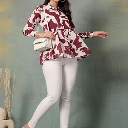 SEVEN FLOWER Floral Print Cotton Top image 2