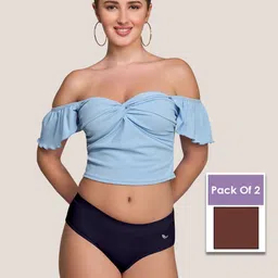 POOJA RAGENEE Pack of 2 Mid-Rise Hipster Briefs image 4