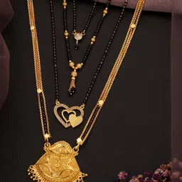 Bhanu diam Women Gold Mangalsutra-image-89