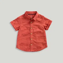 mothercare Boys Opaque Printed Casual Shirt-image-60