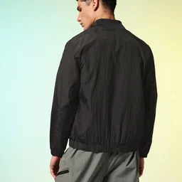 HRX by Hrithik Roshan Mock Collar Bomber Jacket image 3