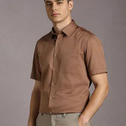 Louis Philippe Geometric Self Design Pure Cotton Formal Shirt image 5