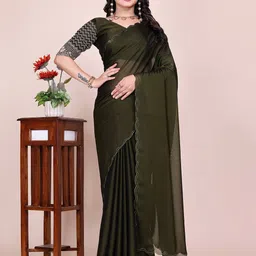 K 5 Fashion Beads and Stones Pure Chiffon Maheshwari Saree-picture-24