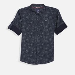 Allen Solly Junior Boys Spread Collar Floral Printed Cotton Casual Shirt-picture-21