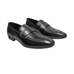 FEET FIRST Men black Leather Formal Slip-on Loafer-picture-32