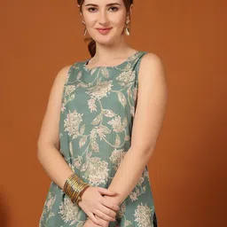 Anouk Rustic Floral Print Cotton Top image 5