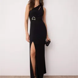 Trendyol One Shoulder Cut-Out Slit Maxi Dress-picture-16