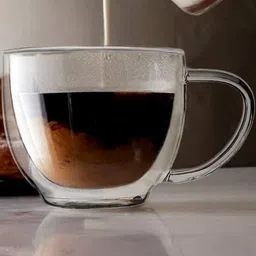 TASKHOUSE Set Of 2 Transparent Solid Glass Transparent Cups image 4