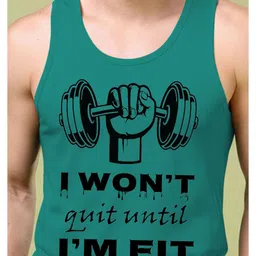 BAESD Pack of 2 Printed Round Neck Gym Vest image 2