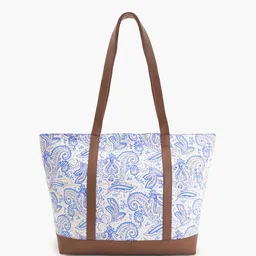 Taavi Paisley Printed Cotton Duo Tote Bag image 4